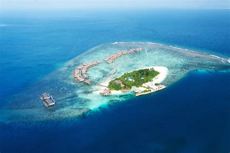 Atolls And Islands In Maldives From Aerial View Stock Image Image Of