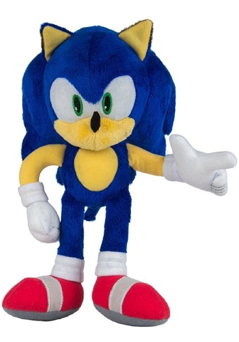 Sonic Large 12 Plush Toy Modern Sonic Sonic Plush Toys Disney Throw Pillows Dungeons And