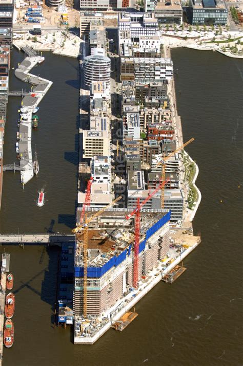 Luftbild Hamburg Baustelle Elbphilharmonie Auf Dem Kaispeicher A In