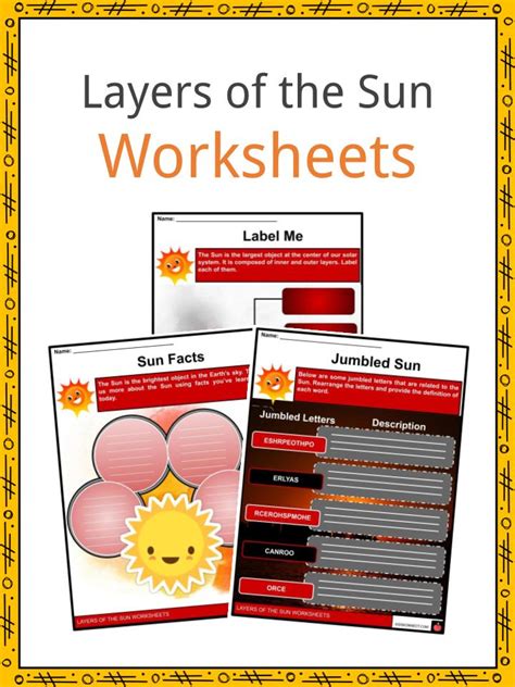 Structure Of The Sun Worksheet