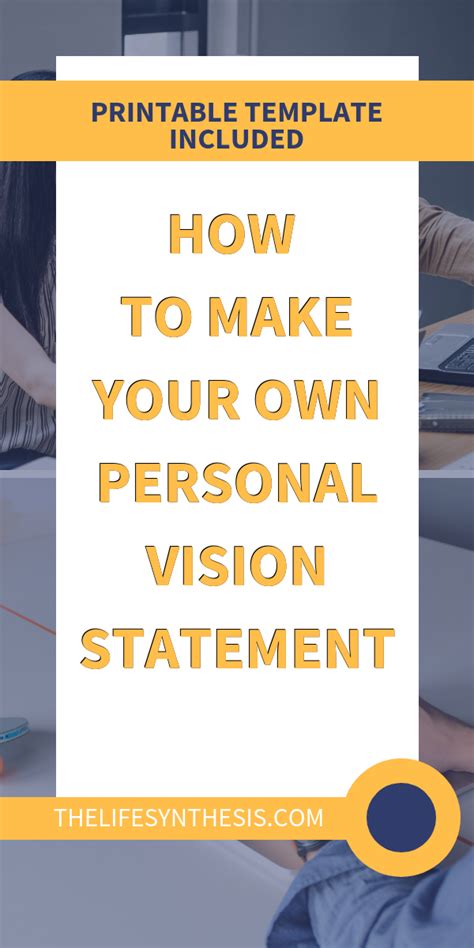 Personal Vision Statement Examples Vision Statement Examples Life
