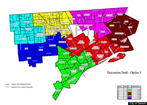 Detroit City Council Districts Chosen Council Votes For Option 3