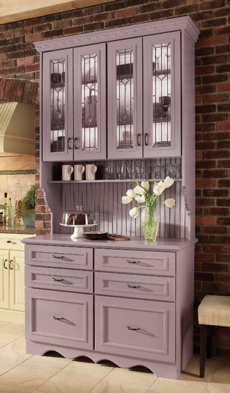 Light purple remind fragrant lilac that blooming in spring. Kitchen and Residential Design: Medallion Cabinetry ...