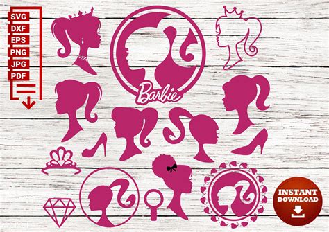 Barbie Bundle SVG Barbie Logo SVG Etsy