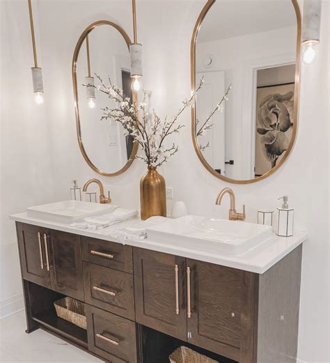Mid Century Modern Bathroom Vanity Double Sink Vanity Decor Master