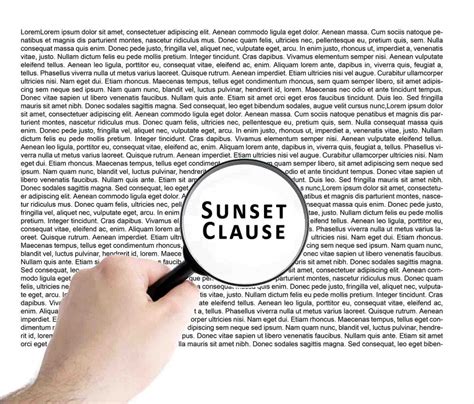 What Is A Sunset Clause How To Use It To Your Advantage