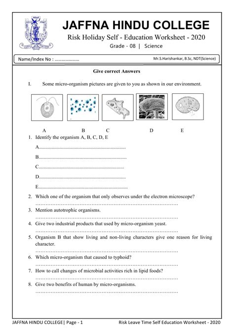 Grade 1 past papers in southern india, sri lanka and singapore by about 67.5 million people. Grade 8_Science_2020_COVID 19 Task Work Sheet_J/Jaffna ...