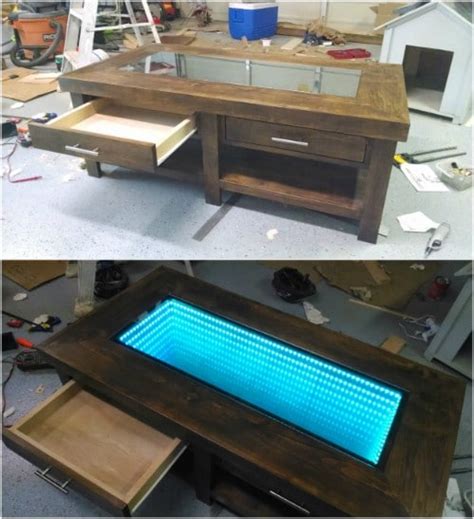 5 ideas for hidden storage under table. 10 Gorgeous DIY Infinity Tables You Will Want To Build ...