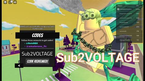 All 3 Codes Jojo Chains Of Fate 2 Free Kos March 2021 Roblox Youtube