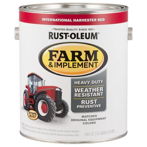 Rust Oleum 1 Gal Farm And Implement International Harvester Red Gloss