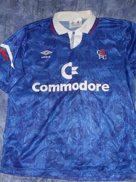 Chelsea Home Maglia Di Calcio 1991 1992 Sponsored By Commodore