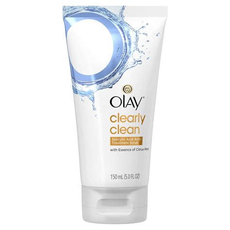 Olay Clearly Clean Salicylic Acid Acne Treatment Face Scrub 5 Fl Oz