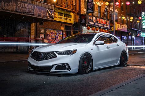 Acura Tlx On The Avant Garde F142 In Matte Black Center With Matte