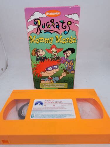 Nickelodeon Rugrats Mommy Mania Vhs Video Tape Orange Nick Jr