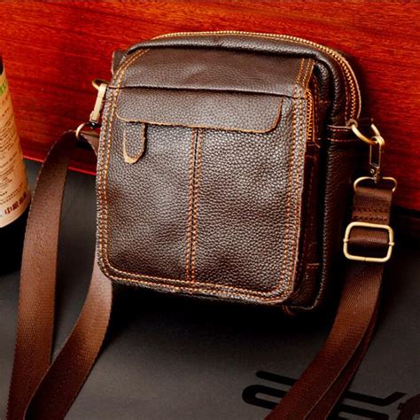 100 Genuine Leather Messenger Bags Men Casual Travel Business