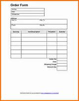 Images of Food Order Form Template Word