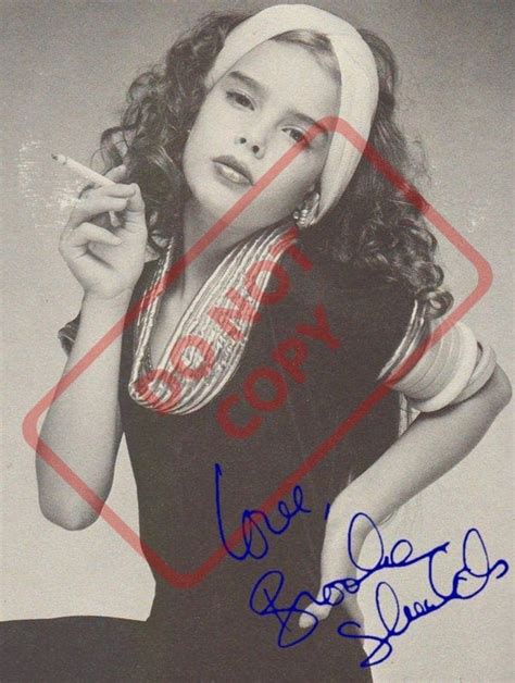 Brooke Shields Smoking Vintage 1970s 85x11 Autographed Etsy Ireland
