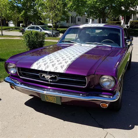 65 Mustang With Custom Paint And Lace Stripe Rclassicmustangs