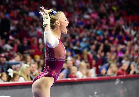 Ou Womens Gymnastics Oklahoma Posts Nations Best Score On Opening