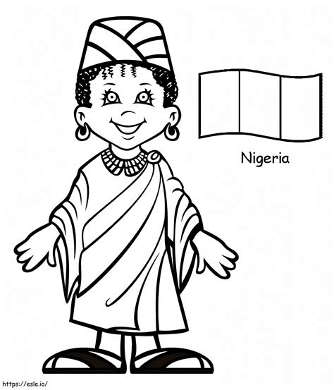 Nigerian 1 coloring page