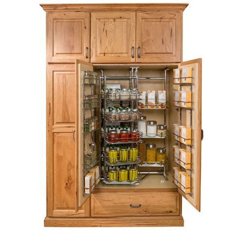 The tall corner pantry storage cabinet by inval is finished in a rich washed oak laminate. Pantry and Food Storage | Storage Solutions | Custom Wood ...