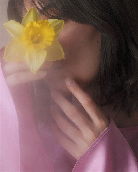Girl With Daffodils Self Portrait On Behance