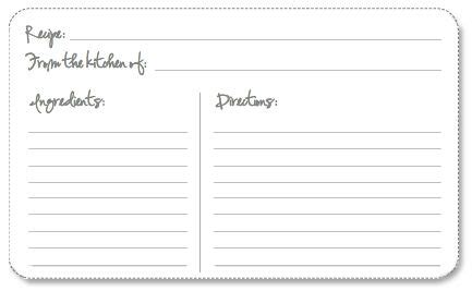 Editable vintage recipe card template. Free Printable Recipe Cards > Life Your Way | Printable ...