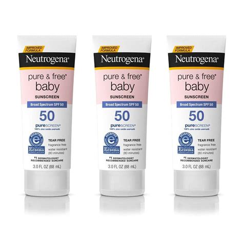 Neutrogena Pure And Free Baby Mineral Sunscreen Lotion With Broad