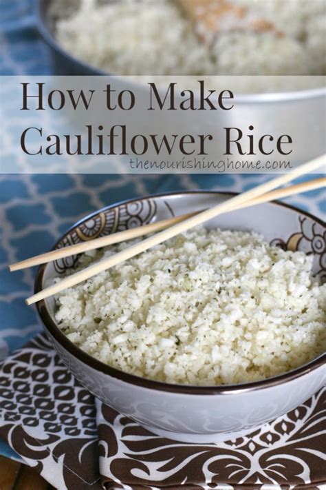 Brown rice and wild rice have different cooking methods. How to Make Cauliflower Rice
