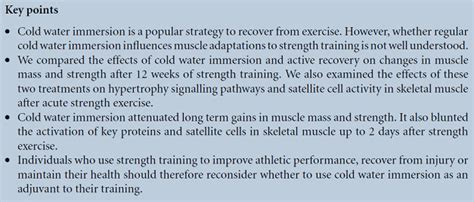 Post‐exercise cold water immersion attenuates acute ...