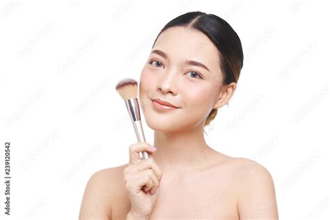 Beauty Shot Of Beautiful Women Asian Women Facial Treatment