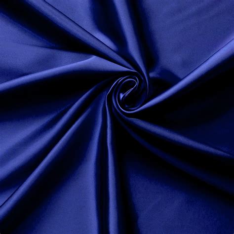 Jubilant Bridal Satin Fabric Royal Blue By The Yard