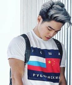 Trendy hairstyles for asian men. Asian Mans Undercut With Bleached White/purple Top ...