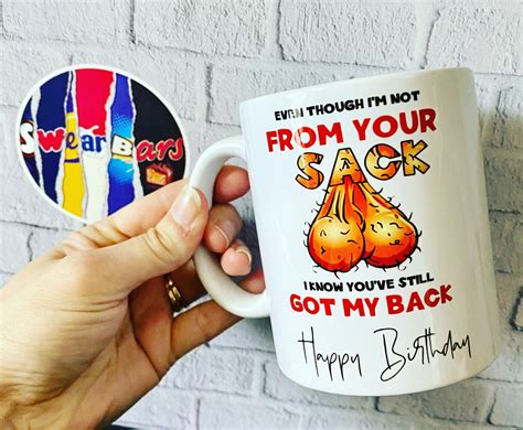 Even Though Im Not From Your Sack Mug Fathers Day Or Happy Etsy
