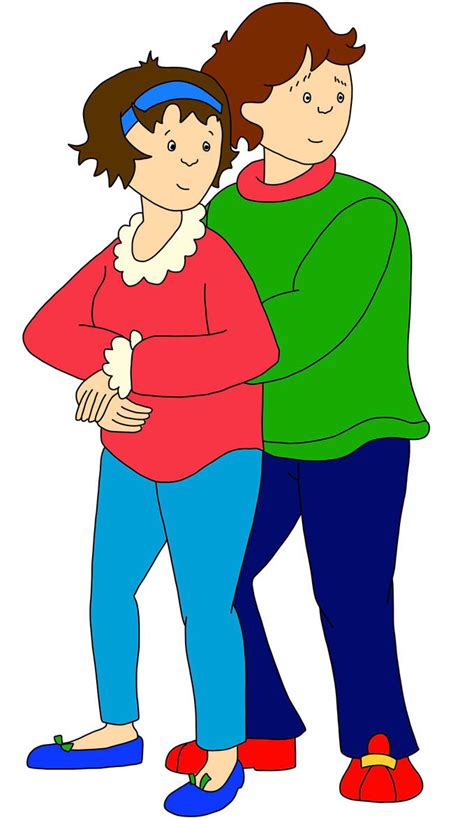 Caillous Mommy And Daddy Cuddle Together By Thomascarr0806 On Deviantart