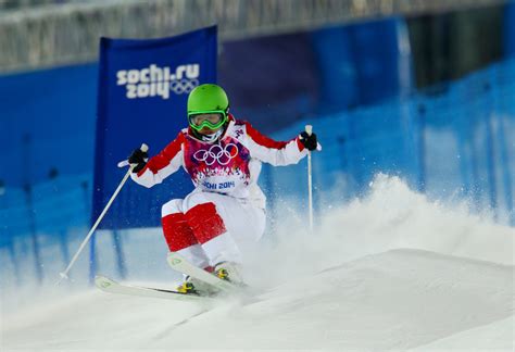 Skier Skiing On The Track At The Olympic Games In Sochi Wallpapers And