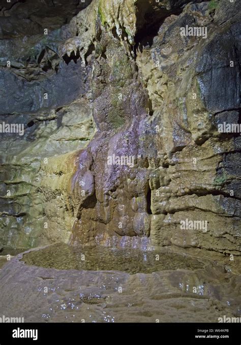 Closeup Detail Of Geological Rock Formations In Underground