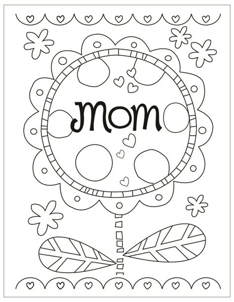 Mothers Day Coloring Pages Hallmark Ideas And Inspiration