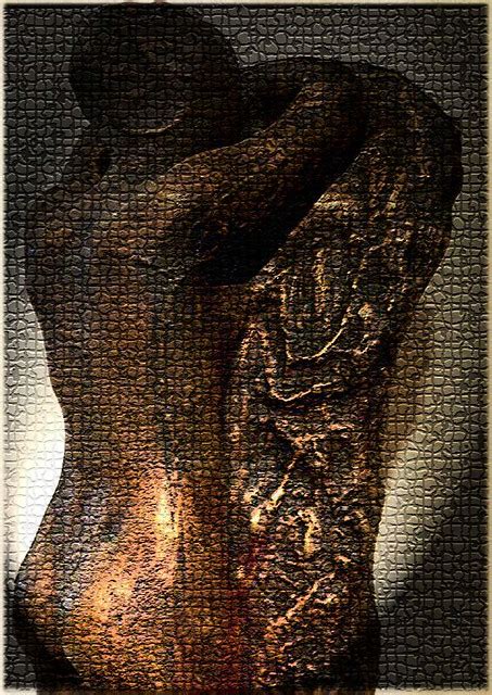 Sorrow By Auguste Rodin With Spotlight Effect And Mosaic F Flickr