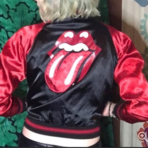 The Rolling Stones Jackets Coats The Rolling Stones Varsity Jacket Poshmark