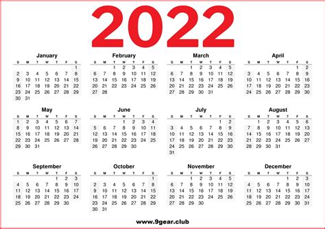 Free Printable Editable Calendar 2022 Kolprofessor