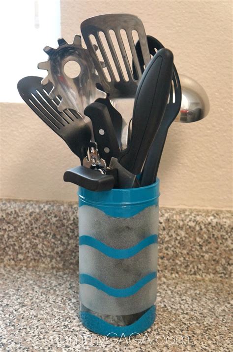 A Colorful Space Diy Custom Kitchen Utensil Holder