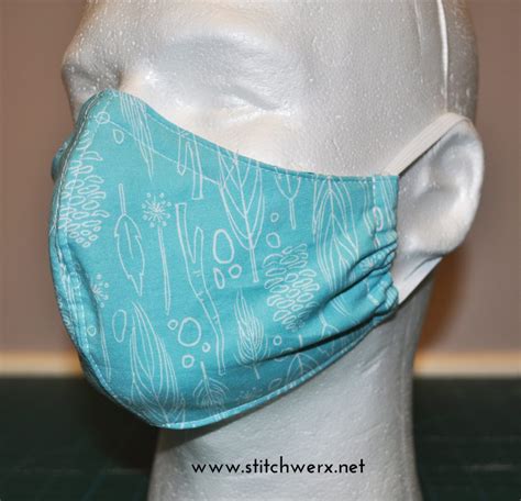 Face mask pattern (version 2). Free Fitted Face Mask Sewing Pattern | Stitchwerx Designs