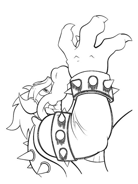 Bowser, or also called king koopa is at it again. Mario Bowser coloring pages. Free Printable Mario Bowser ...