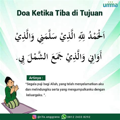 Doa Ketika Tiba Di Tujuan