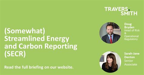 Somewhat Streamlined Energy And Carbon Reporting Secr