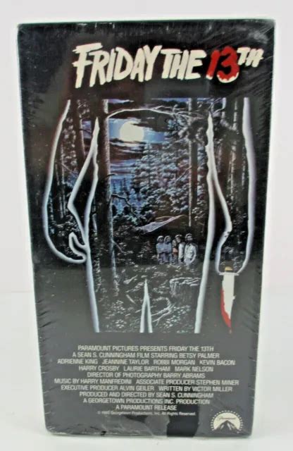 FRIDAY THE TH Release VHS Slasher Jason Horror Rare SEALED Movie NEW PicClick