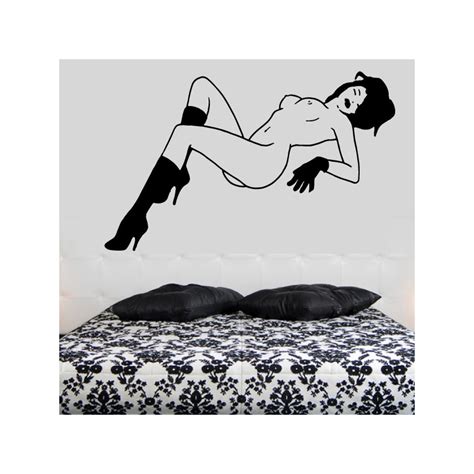 Je ne cherche pas à suggérer ou ajouter des qualités aux femmes que je peins. Sticker Femme nue sexy Allongée