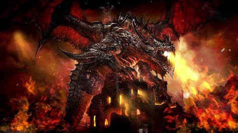 Deathwing The Destroyer World Of Warcraft Live Wallpaper Wallpaperwaifu