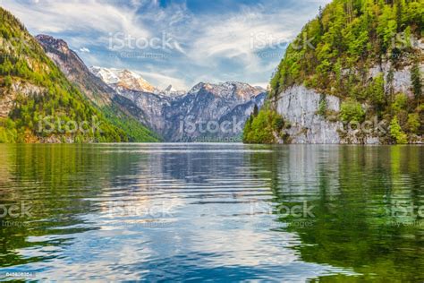Lake Koenigssee In Springtime Berchtesgadener Land Bavaria